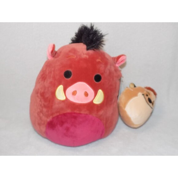 Squishmallows Disney Pumbaa 10” and Timon 4” The Lion King Duo Combo Set New - Picture 2 of 8